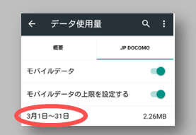 データ使用の警告 と モバイルデータの上限に達しました の設定方法 Androidスマホの三角ビックリマーク スマホサポートライン